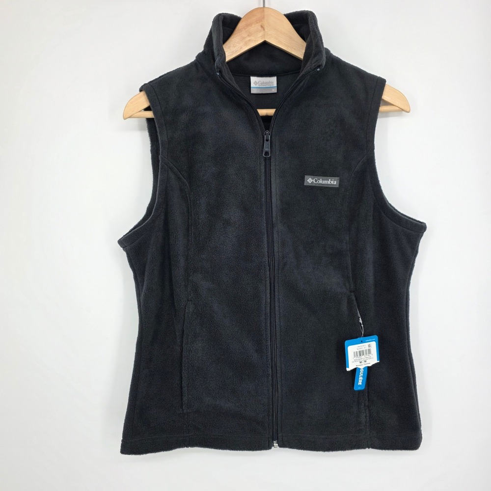 Columbia Sawyer Rapids 2.0 Fleece Vest Black Full Zip XL6953-011 Womens Medium
